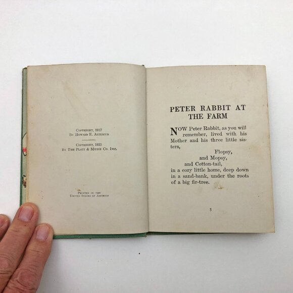 Peter Rabbit At The Farm Duff Graham Wee Books 1935 HB Platt & Munk - Picture 8 of 10